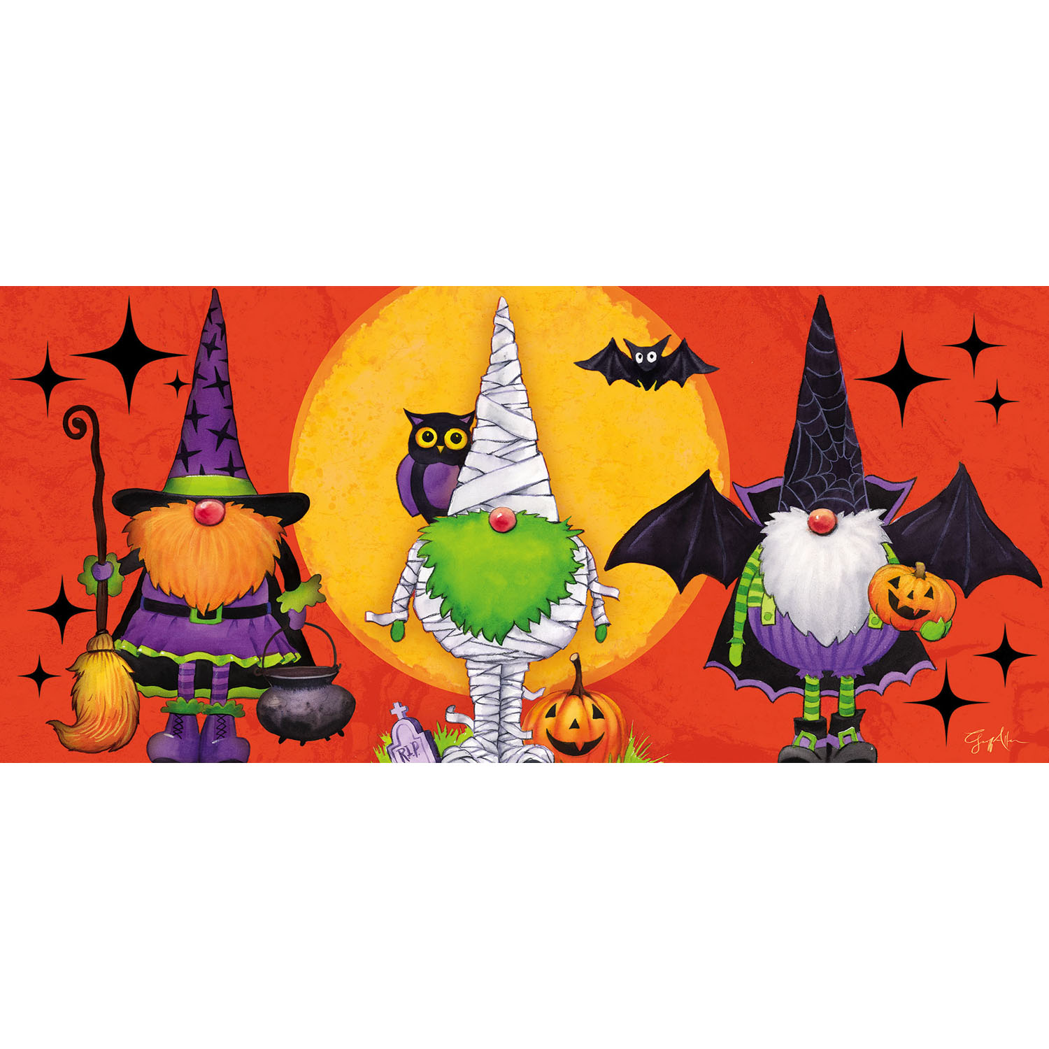 Gnomes in Costumes Halloween Switch Mat